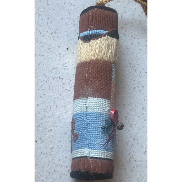 Petit Point Needlepoint Nutcracker Christmas Ornament 5.5" Tall W/O Loop Gift - Picture 2 of 7